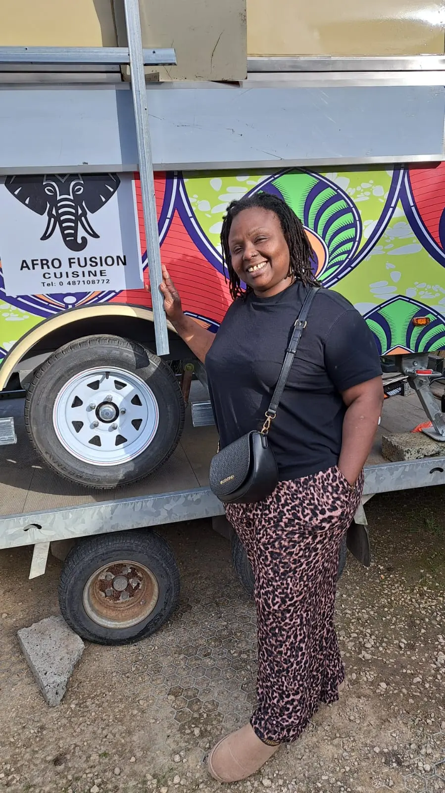 Carine, cuisinière du food truck Nomade Afro Fusion